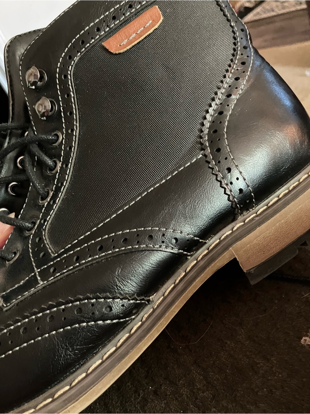 Sonoma Black and Brown Men's Dress Boots